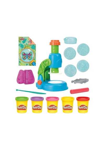 Play-doh Işıklı Mikroskop Oyun Seti Çok  Renkli