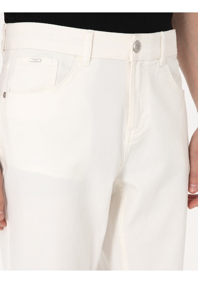 Pierre Cardin Erkek Ekru Pantolon Jean 50302654-vr019 Ekru