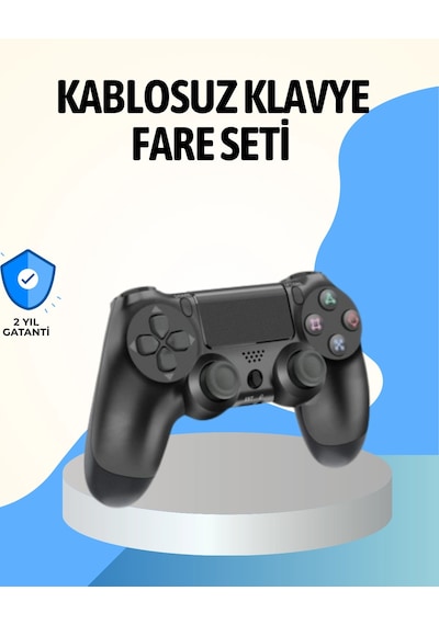 Mey İthalat Ps4 Uyumlu Kablosuz Oyun Kolu Ergonomik Çift Titreşimli
