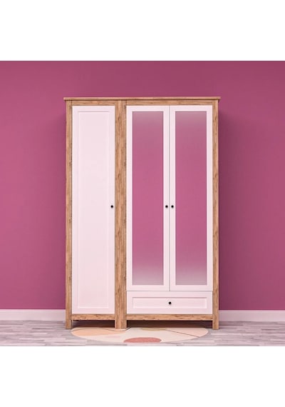 Alev 3 Kapılı Gardrop Mdf Sis Gri Alev 3 Kapılı Gardrop Mdf Sis Gri