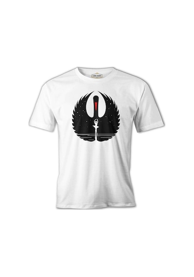 Girl İnside The Swan Or Vice Versa Beyaz Erkek Tshirt