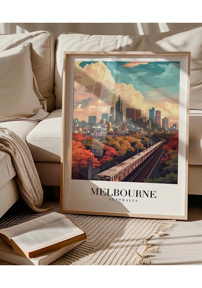Çerçevesiz Poster Melbourne Tren İstasyonu