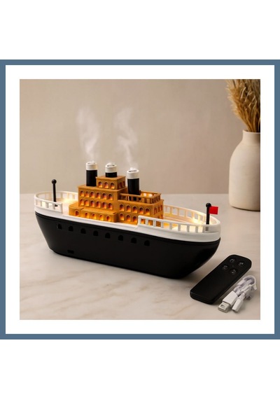 Buradabulabilirsin 250ml Gemili Işıklı Aroma Diffuser Hava Nemlendirici Bbz