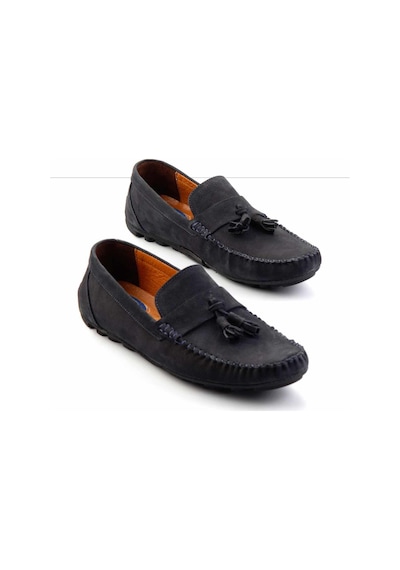 Bambi Lacivert Leather Erkek Loafer Ayakkabı E01733033701 Lacivert