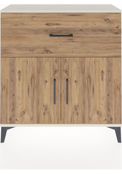 Arges Şifonyer Tek Raflı Tek Çekmeceli 2 Kapaklı 88x30x96 Ayt... Aytaşı