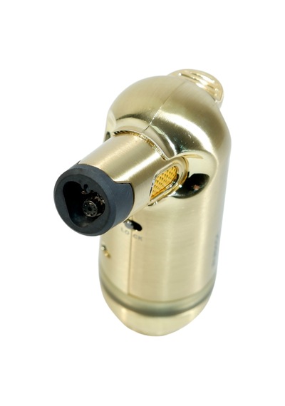 Parmida 3 Torch Pürmüz Gold Masa Tipi Metal Puro Çakmağı - Tr9240