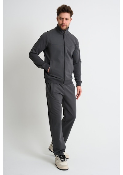 Shooter Sportswear Shooter Premium Rahat Kalıp Mevsimlik Yumuşak Dokulu Erkek Eşofman Takımı Gri