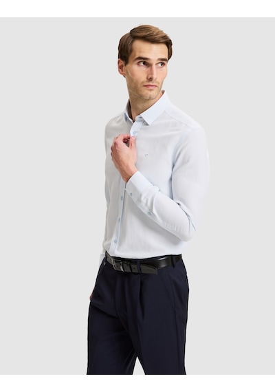 Pierre Cardin Açık Mavi Slim Fit Dokulu Uzun Kollu Gömlek 50333820-vr003
