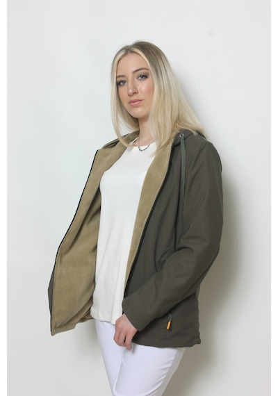 CottonCool Kadın Içi Polar Mont Haki