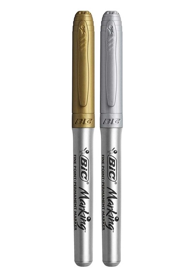 Bic Marking Color Permanent Marker Metalik Kalem Altın-gümüş 2'li Altın - Gümüş