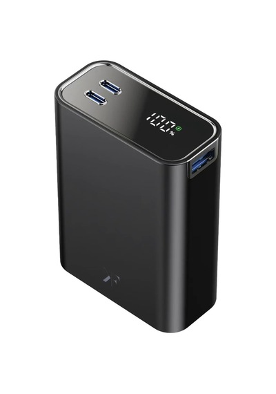 Pw501 20.000 Mah Dijital Göstergeli 2 Adet 45w Type-c Ve 22.5w Usb Çıkışlı Şarj Pd Hızlı Şarj Powerbank - Siyah