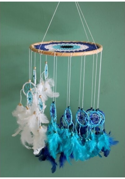 Rüya Kapanı Dream Catcher Model 5 Çok Renkli