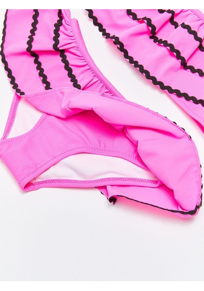 Deep Beach Sutaşı Detaylı Kız Çocuk Bikini Takım 001
