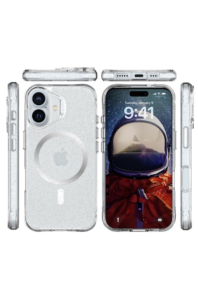 Bix iPhone Uyumlu 16 Plus Magsafe Simli Kılıf Shock Pocket Darbe Emici Teknolojili Çizilmeye Dayanıklı Simli Şeffaf Bix iPhone Uyumlu 16 Plus Magsafe Simli Kılıf Shock Pocket Darbe Emici Teknolojili Çizilmeye Dayanıklı Simli Şeffaf