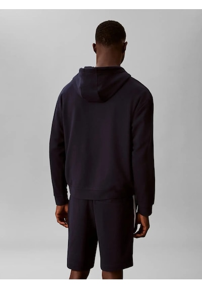 Calvin Klein Logo Tape Fz Hoodıe, 0pp Lacivert Erkek Kapüşonlu Sweatshirt