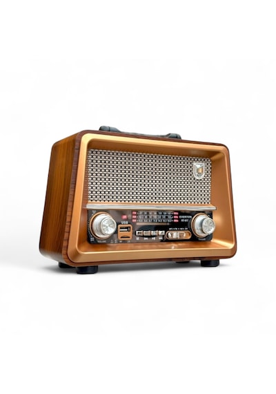Rt-817 Nostalji Ahşap Gerçek Radyo,bluetooth Özellikli Trend Nostaljik Radyo