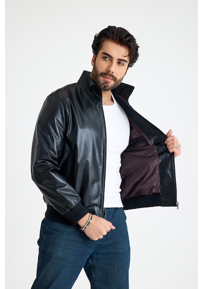 Franko Armondi Klasik Reguler Erkek Deri Ceket E30-kd-k-629-24219 Siyah