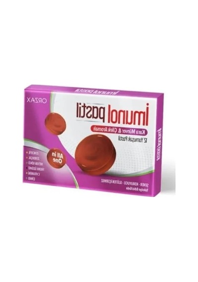 Karamürver-çilek Aromalı Pastil - 12 Adet