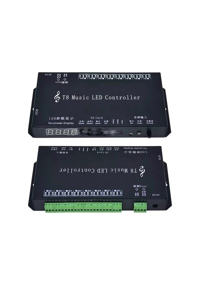 Ses Ve Müzik Duyarlı Pixel Led Kontrol Cihazı T-8000AC