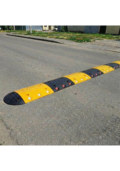 2,5 Metre Oval Plastik Hız Kesici Set Modüler Yol Kasisi Çözümü-845