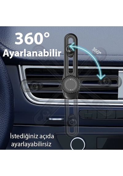 Ally B099 Ayarlanabilen Araç Içi Havalandirma Telefon Tutucu- 5775 Siyah