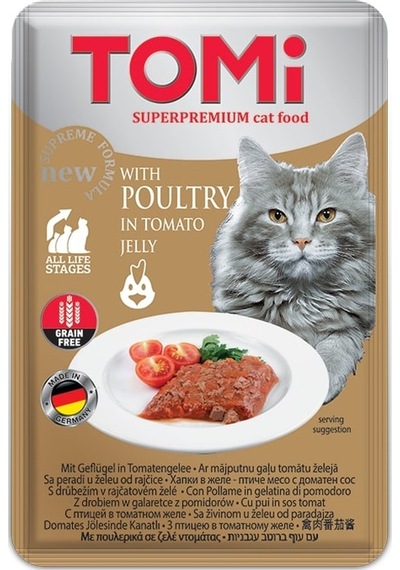 Gld-spt- Tomi Kedi Kümes Hayvanı Ve Domates Tahılsız Pouch Mama 100gr Pate