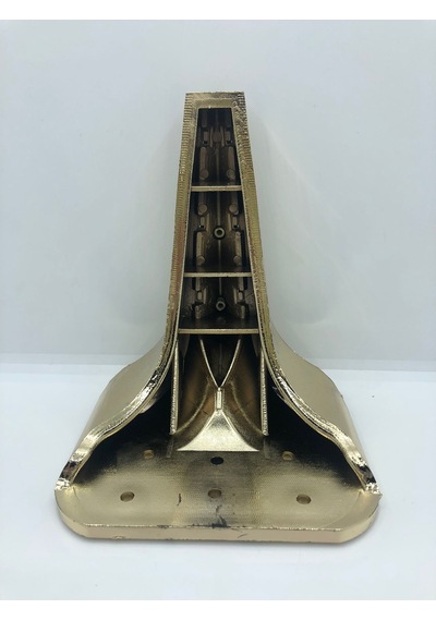 PLASTİK, 16 CM GOLD KAPLAMA  BAZA,KOLTUK,MOBİLYA AYAĞI (4 ADET)
