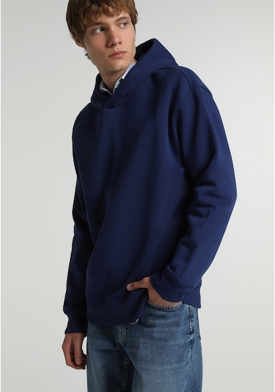Colin's Colins Relaxed Fit Kapüşonlu Düz Erkek Mavi Sweatshirt Cl1082252 Q1.v2 Inv İndigo