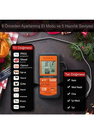 ThermoPro TP-06B Dijital Et Termometresi