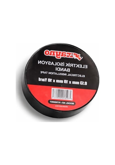 Siyah Elektrik İzolasyon Bandı, 0.13 Mm X 19 Mm X 10 Yard