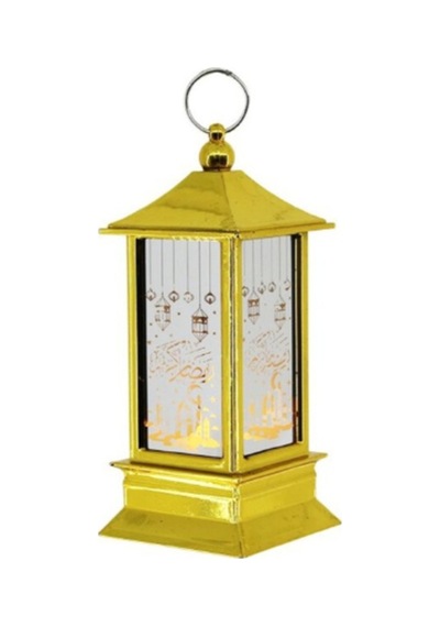 Ramazan Temalı Gold Kare Kubbe Led Lamba Belirtilmemiş