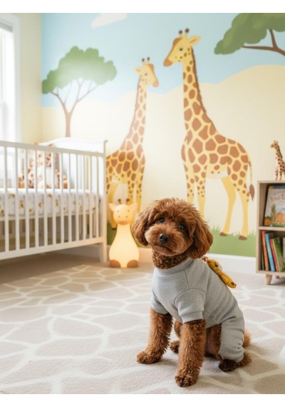 Neşeli Zürafa Köpek Tulumu Küçük Irk Köpekler İçin Tüy Dökülmesini Azaltır
