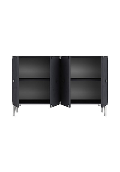 Ka1297as Alfa Konsol Ve Tv Sehpası Antrasit-silver 120cm
