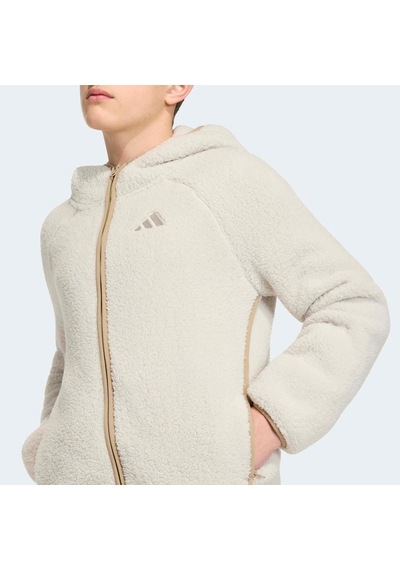 Adidas Terrex Xploric Çocuk Bej Polar Ceket Kg7690 Krem