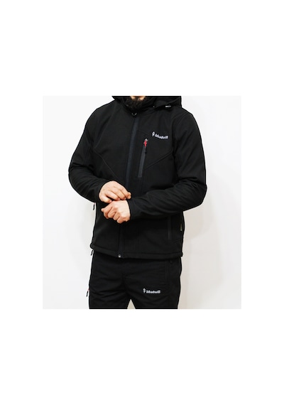 Mudwill Softshell Erkek Mont Ceket Siyah