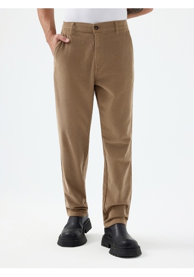 Relax Fit Erkek Pantolon Bej