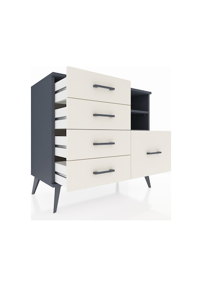 Hyperion Şifonyer 2 Raflı 5 Çekmeceli 88x44x80 Antrasit-antrasit/aytaşı Antrasit/aytaşı Hyperion Şifonyer 2 Raflı 5 Çekmeceli 88x44x80 Antrasit-antrasit/aytaşı Antrasit/aytaşı