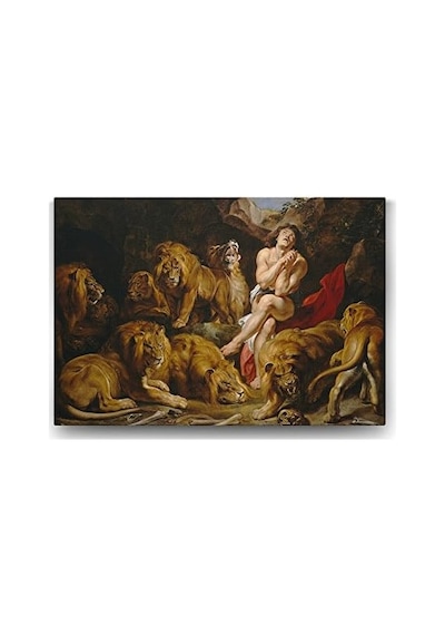 Peter Paul Rubens - Lions Tablosu - 45x30cm 7/8 Yaş
