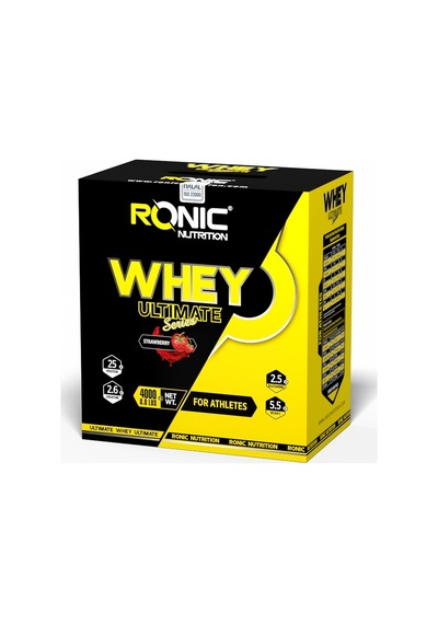 Whey Ultimate Protein Tozu 4000 Gr Çilek Aromalı + Shaker Ve 2 Adet Tek Kullanımlık Whey Protein