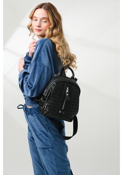 Just Polo Saten Sırt Çantası 4042mh Siyah