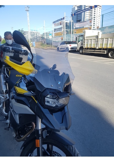 2018-24 Bmw F750 Gs Uzun Ön Cam Açık Füme Zeus 4Mm 52Cm F 750Gs