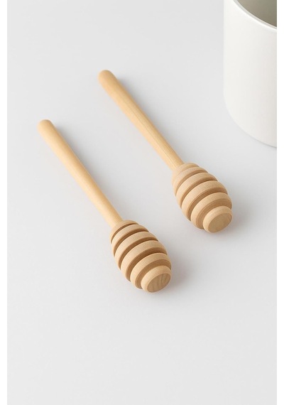 Ahşap Bal Kaşığı Seti 2'li 16,5 Cm