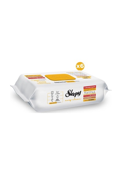 Sleepy Easy Clean Arap Sabunu Katkılı Yüzey Temizlik Havlusu 6x100 600 Yaprak Diğer