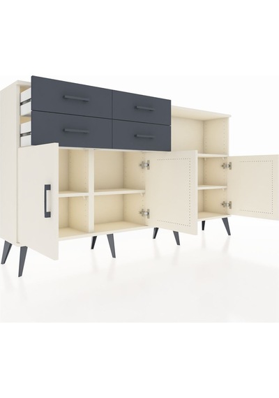 Arges Konsol 4 Raflı 4 Çekmeceli 4 Kapaklı 176x30x99 Aytaşı-aytaşı/antrasit Aytası/antrasıt - Aytası Arges Konsol 4 Raflı 4 Çekmeceli 4 Kapaklı 176x30x99 Aytaşı-aytaşı/antrasit Aytası/antrasıt - Aytası