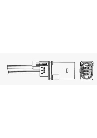 NGK 1772 Lambda Sensörü Lza07 Au1 450Mm 5Fıs Golf Vıı 1.4 1.6