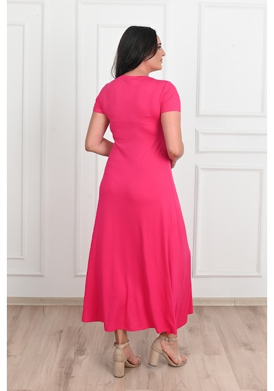 Koza Butik Kadın Yırtmaç Detaylı Elbise 5174-23 001