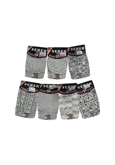 4 Adet Seher Yıldızı Desenli Boxer / Külot Erkek Abani Classic Çok Renkli