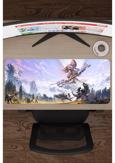Horizon Zero Kaymaz Dikişli Kauçuk Oyuncu Mousepad V1 - 70x30 Xl Gaming Mouse Pad Fare Altlığı