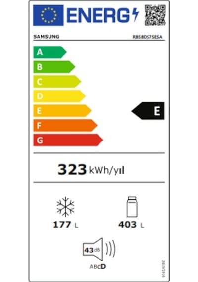 Samsung RB58DS75ESA E 580 L Alttan Donduruculu Buzdolabı