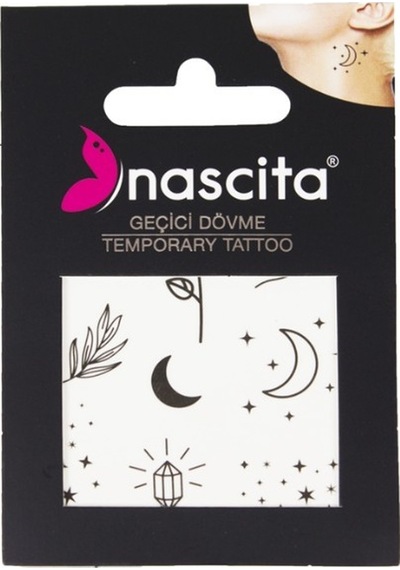 Nascita Rose & Star Gül Ve Yıldız Geçiçi Dövme